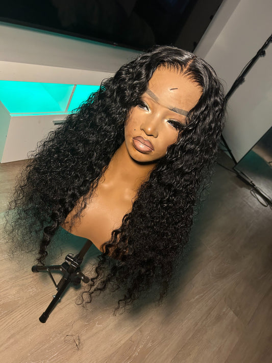 Deep water wave wig 13x6  transparent lace