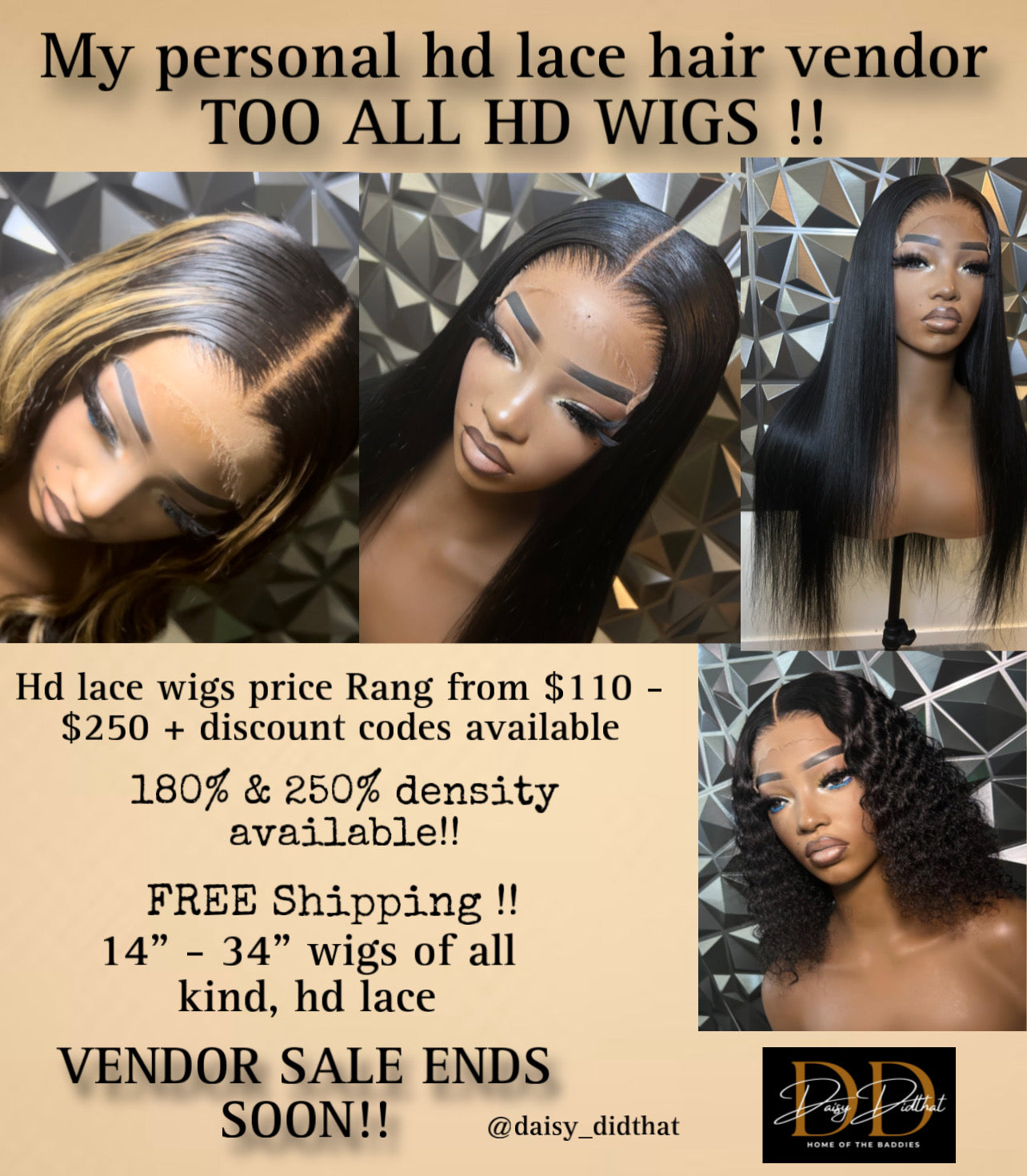 All HD wigs vendor best quality hair for your business